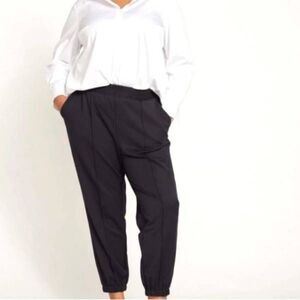 Universal Standard Mock  Workwear Pants Black Trousers Joggers Sz XS (10-12)